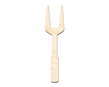 Unfinished Wood BBQ Fork Shape | Craft Cutout | up to 46" DIY - NameSigns.com