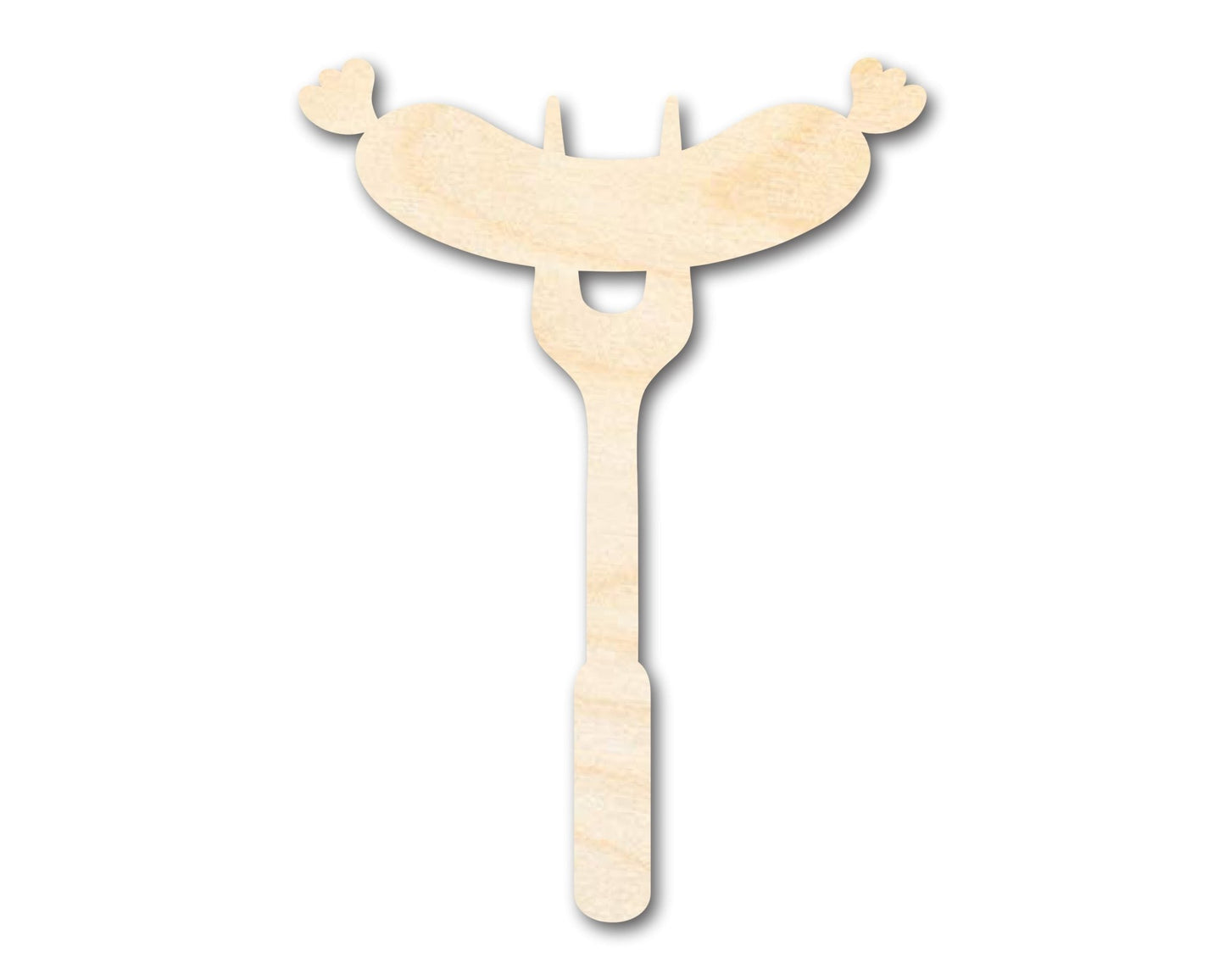 Unfinished Wood BBQ Sausage Shape | Craft Cutout | up to 46" DIY - NameSigns.com