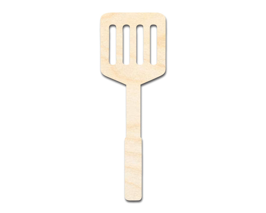 Unfinished Wood BBQ Slotted Turner Shape | Craft Cutout | up to 46" DIY - NameSigns.com
