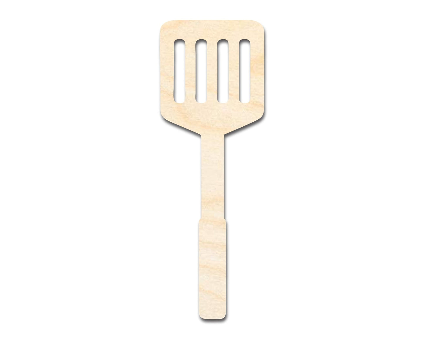 Unfinished Wood BBQ Slotted Turner Shape | Craft Cutout | up to 46" DIY - NameSigns.com