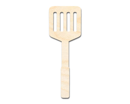 Unfinished Wood BBQ Slotted Turner Shape | Craft Cutout | up to 46" DIY - NameSigns.com