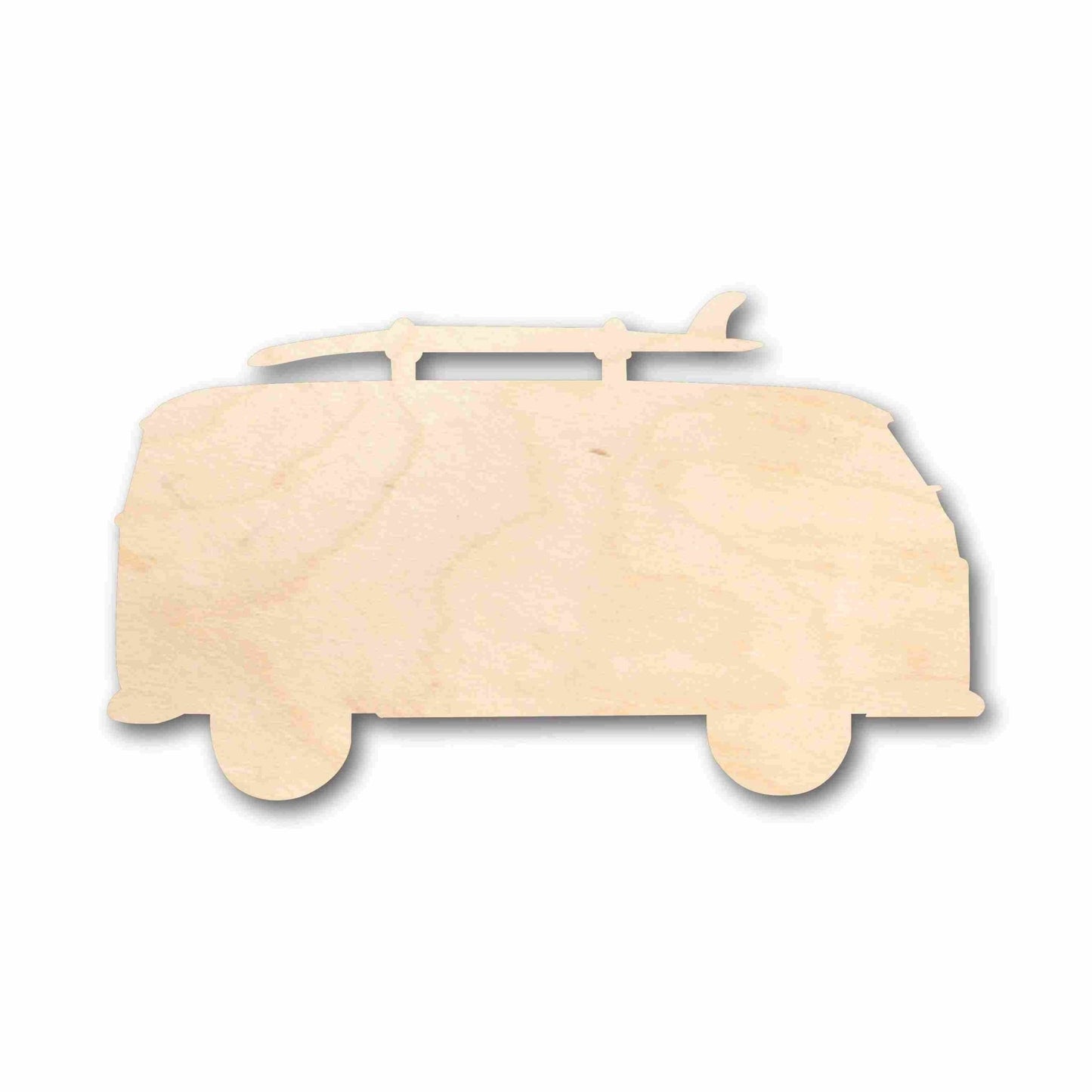 Unfinished Wood Beach Bus Surf Board Silhouette - Craft - up to 46" DIY - NameSigns.com