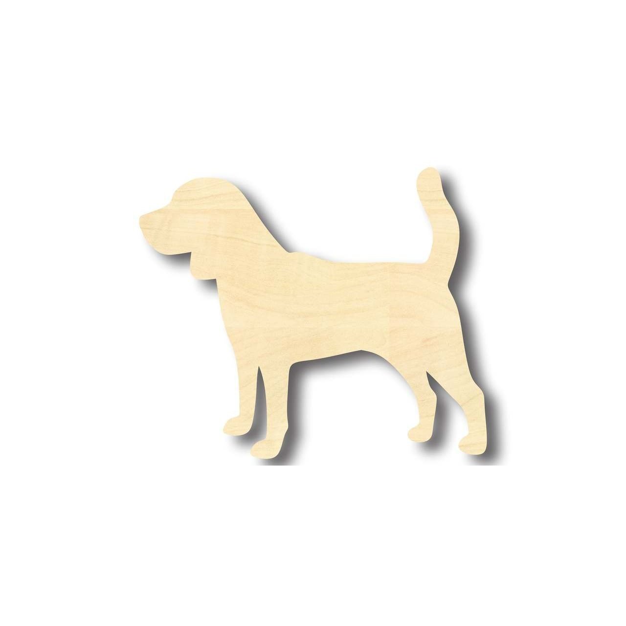 Unfinished Wood Beagle Dog Shape - Animal - Pet - Craft - up to 46" DIY - NameSigns.com