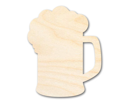 Unfinished Wood Beer Mug Shape | DIY Craft Cutout | up to 46" DIY - NameSigns.com
