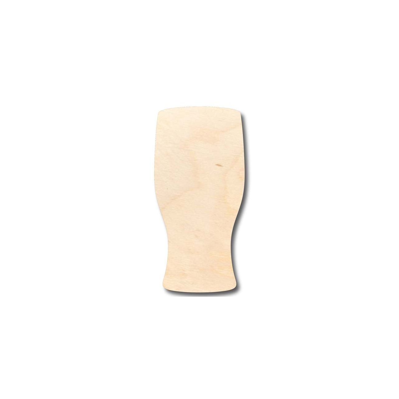 Unfinished Wood Beer Pint Glass Shape - Bar Decor - Craft - up to 46" DIY - NameSigns.com