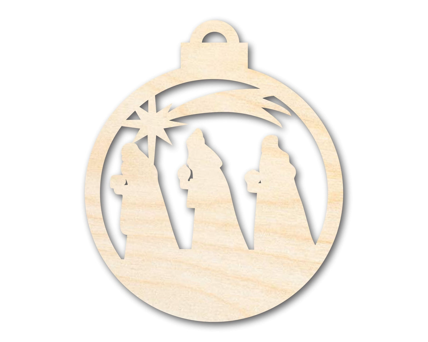 Unfinished Wood Bethlehem Nativity Ornament Shape - Christmas - Craft - up to 46" DIY - NameSigns.com