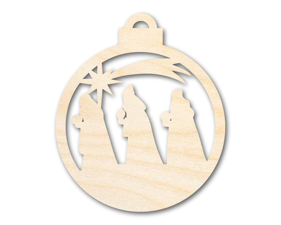 Unfinished Wood Bethlehem Nativity Ornament Shape - Christmas - Craft - up to 46" DIY - NameSigns.com