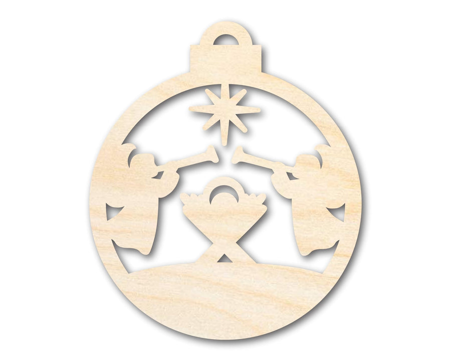 Unfinished Wood Bethlehem Nativity Ornament Shape - Christmas - Craft - up to 46" DIY - NameSigns.com