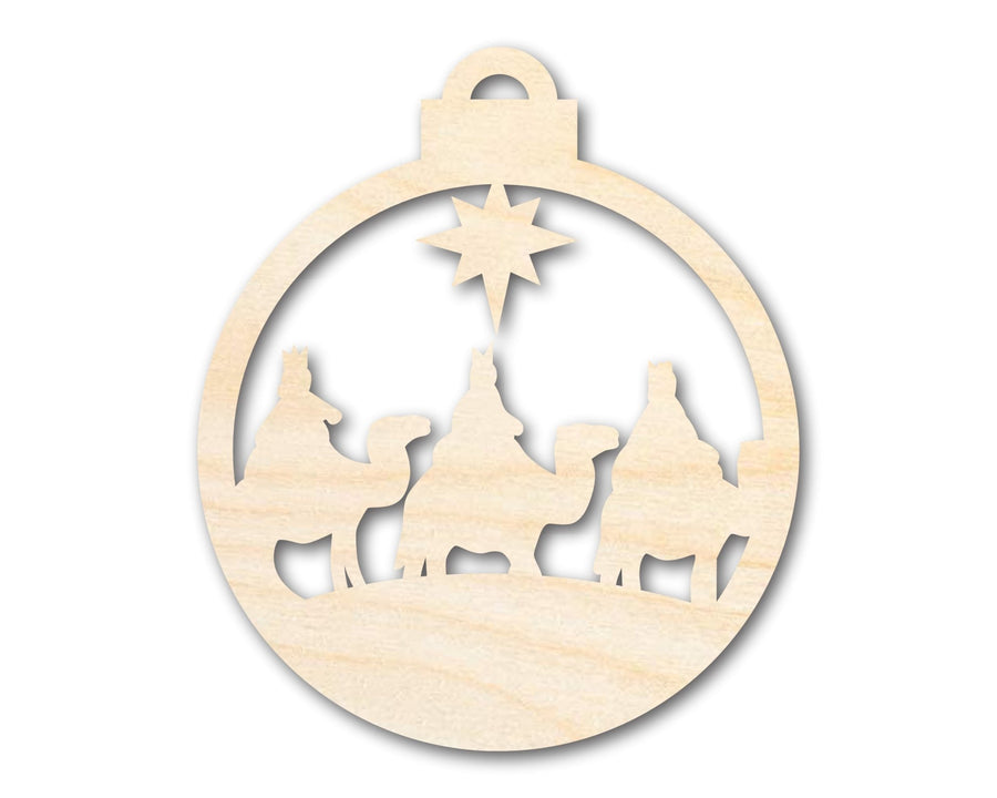 Unfinished Wood Bethlehem Nativity Ornament Shape - Christmas - Craft - up to 46" DIY - NameSigns.com