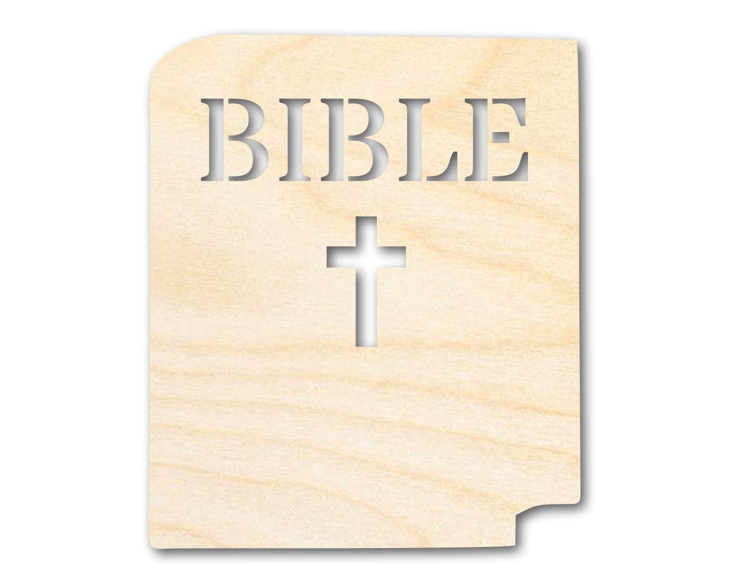 Unfinished Wood Bible Shape | DIY Craft Cutout | up to 46" DIY - NameSigns.com