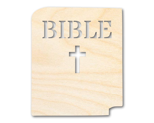 Unfinished Wood Bible Shape | DIY Craft Cutout | up to 46" DIY - NameSigns.com