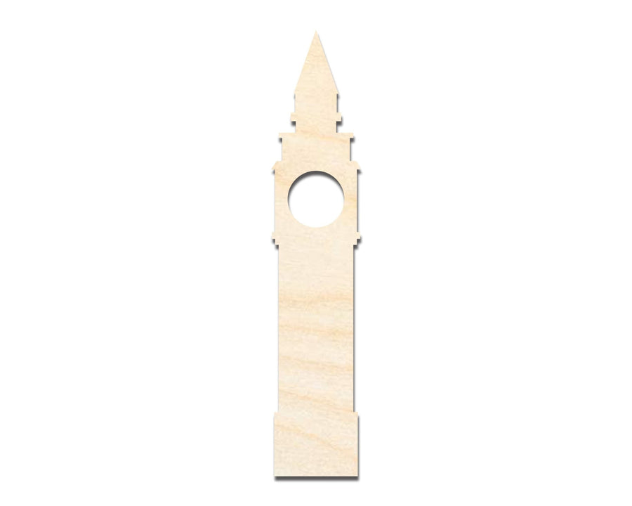 Unfinished Wood Big Ben Shape | DIY Craft Cutout | up to 46" DIY - NameSigns.com