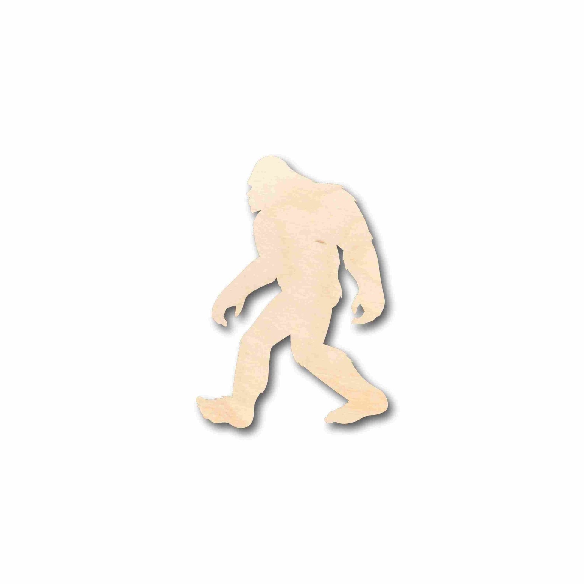 Unfinished Wood Bigfoot Sasquatch Silhouette - Craft - up to 46" DIY - NameSigns.com