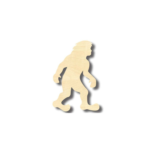 Unfinished Wood Bigfoot Shape - Craft - up to 46" DIY - NameSigns.com