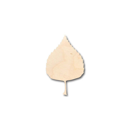 Unfinished Wood Birch Leaf Shape - Fall - Craft - up to 46" DIY - NameSigns.com