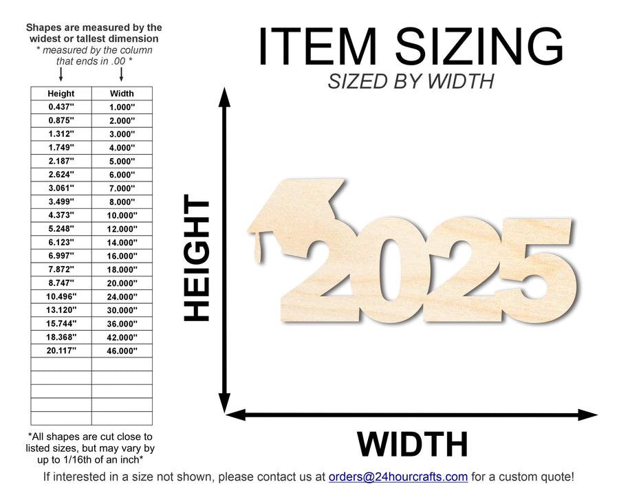 Unfinished Wood Block 2025 Shape | DIY Craft Cutout | up to 46" DIY - NameSigns.com