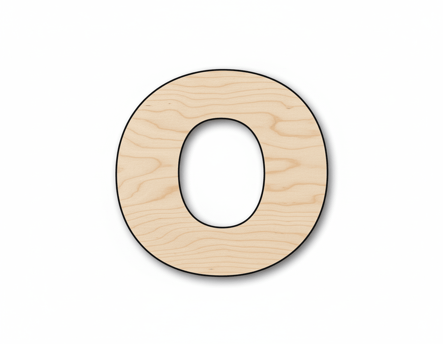 Unfinished Wood Block Letter O - Craft - up to 46" DIY - NameSigns.com