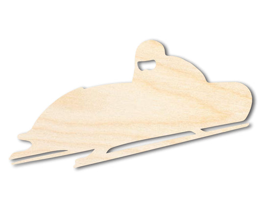 Unfinished Wood Bobsled Shape | DIY Craft Cutout | up to 46" DIY - NameSigns.com
