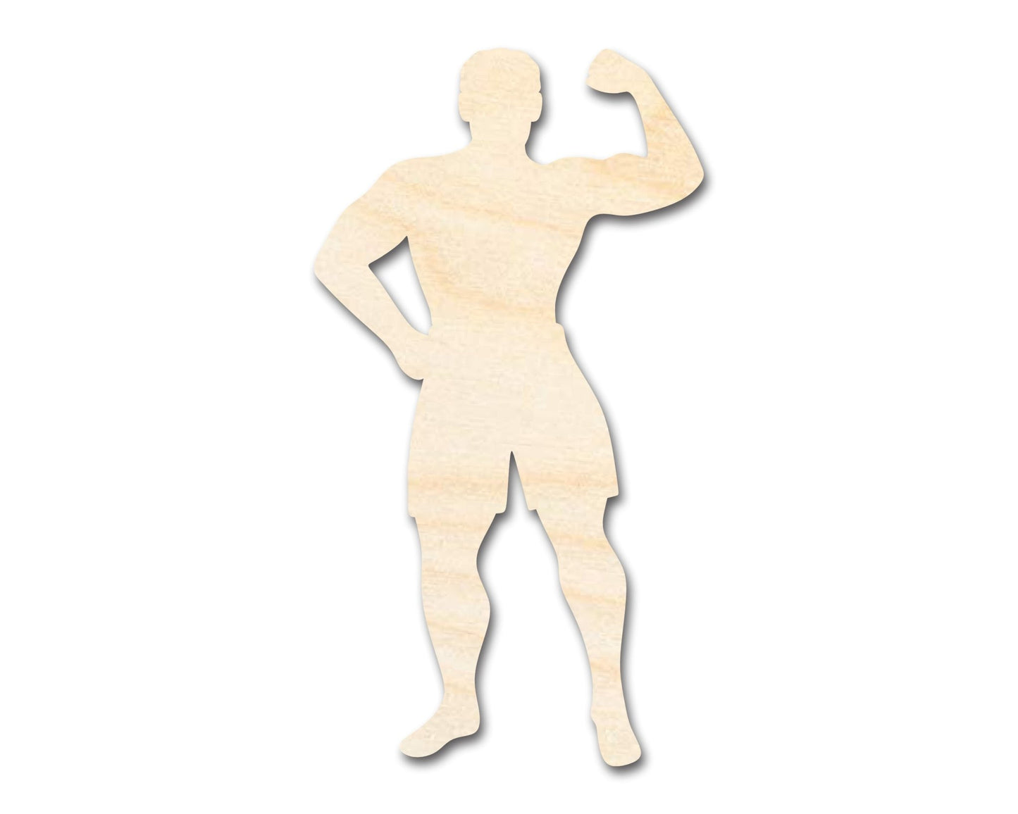 Unfinished Wood Body Builder Shape - Craft - up to 46" DIY - NameSigns.com