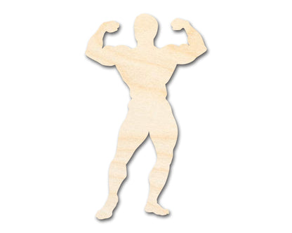 Unfinished Wood Body Builder Shape | DIY Craft Cutout | up to 46" DIY - NameSigns.com