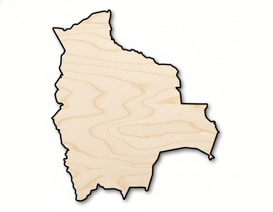 Unfinished Wood Bolivia Shape - Craft - up to 46" - NameSigns.com