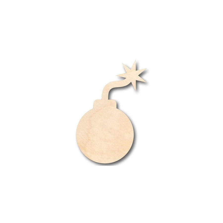 Unfinished Wood Bomb Shape - Craft - up to 46" DIY - NameSigns.com