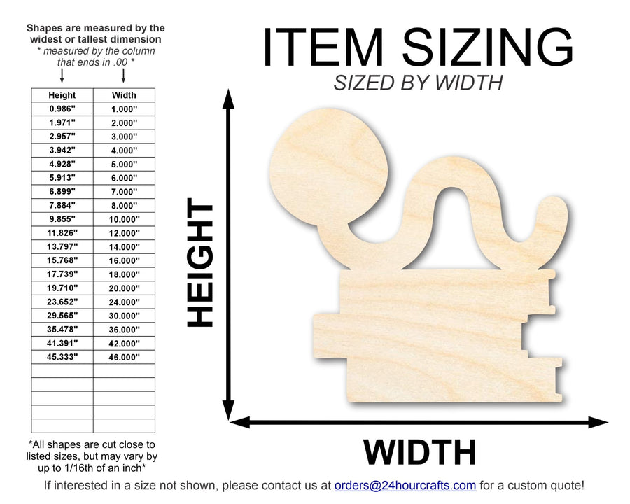 Unfinished Wood Bookworm Shape | DIY Craft Cutout | up to 46" DIY - NameSigns.com