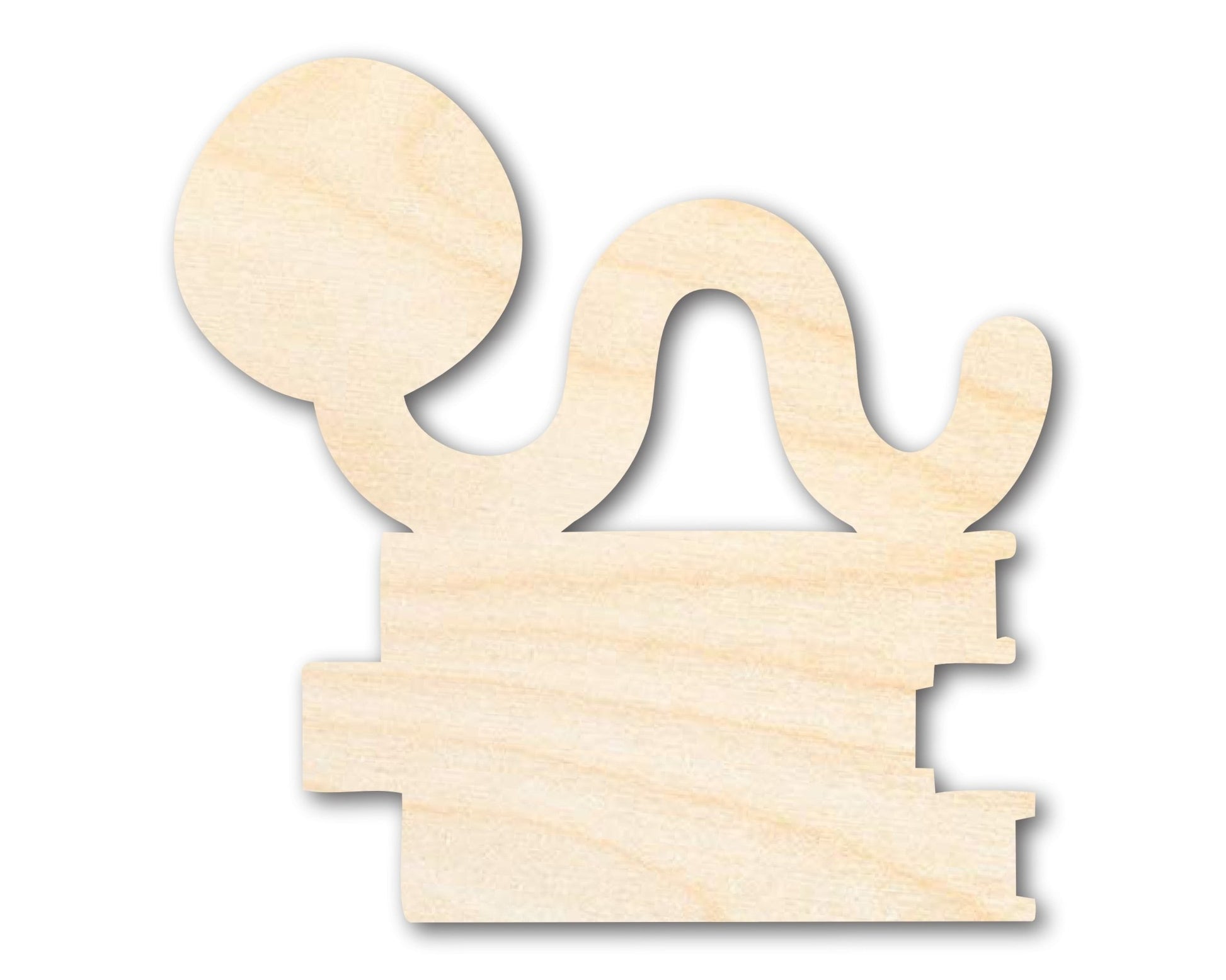 Unfinished Wood Bookworm Shape | DIY Craft Cutout | up to 46" DIY - NameSigns.com