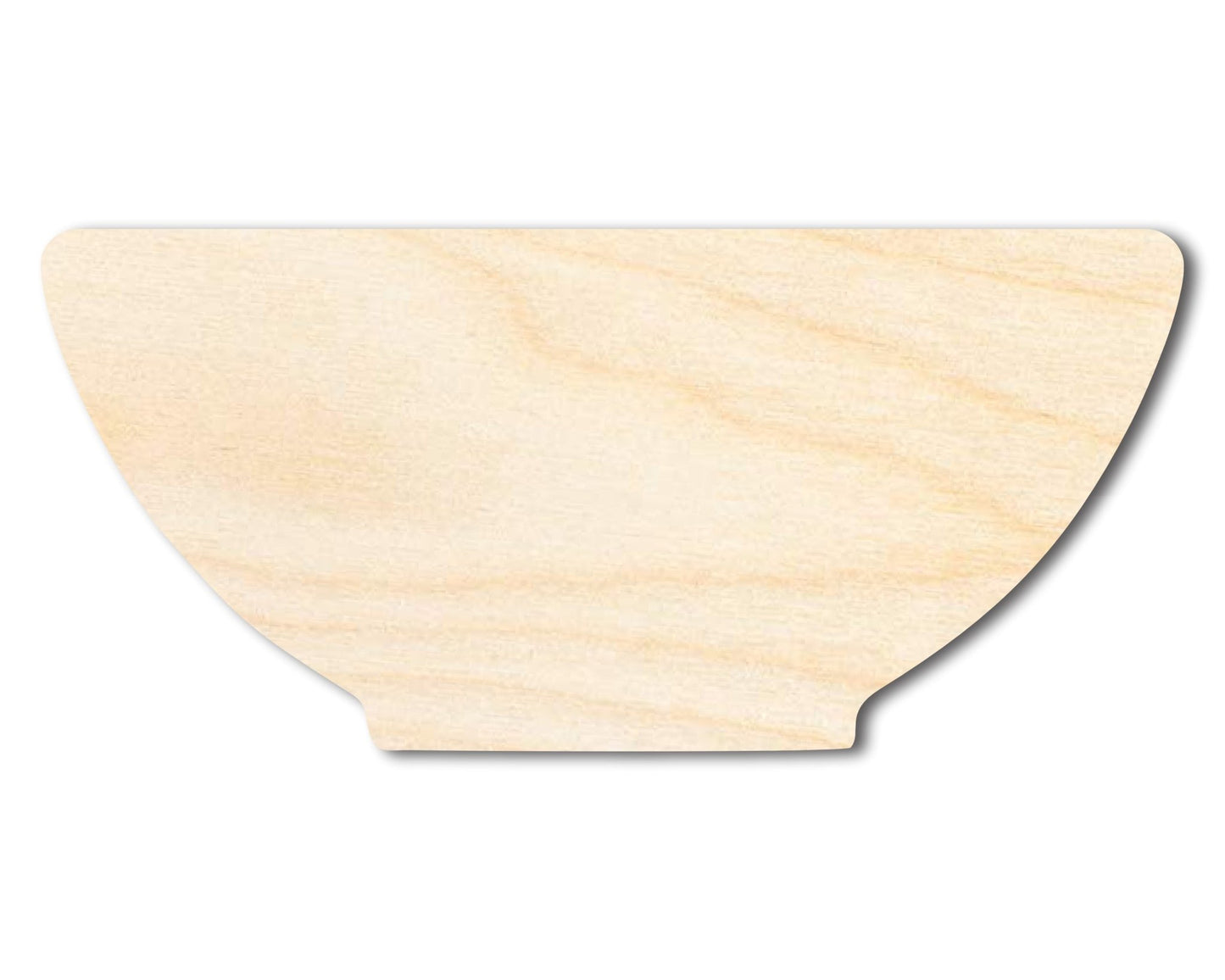 Unfinished Wood Bowl Shape - Kitchen Craft - up to 46" DIY - NameSigns.com