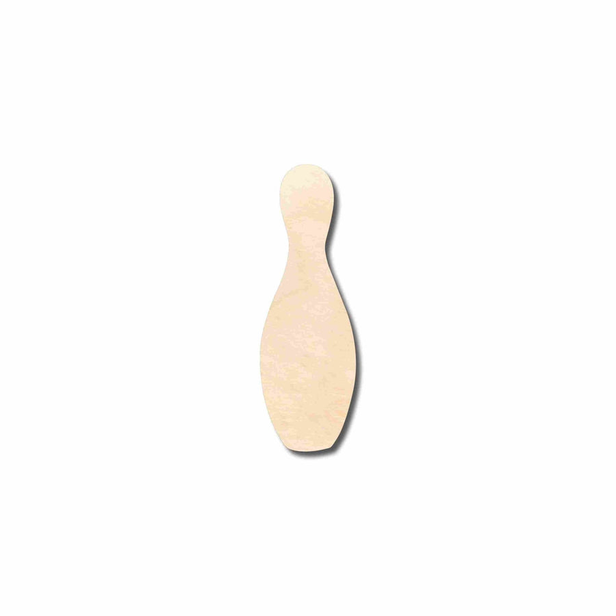 Unfinished Wood Bowling Pin Silhouette - Craft - up to 46" DIY - NameSigns.com