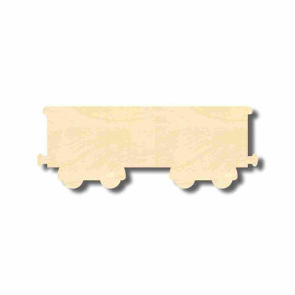 Unfinished Wood Boxcar Train Shape - Craft - up to 46" DIY - NameSigns.com