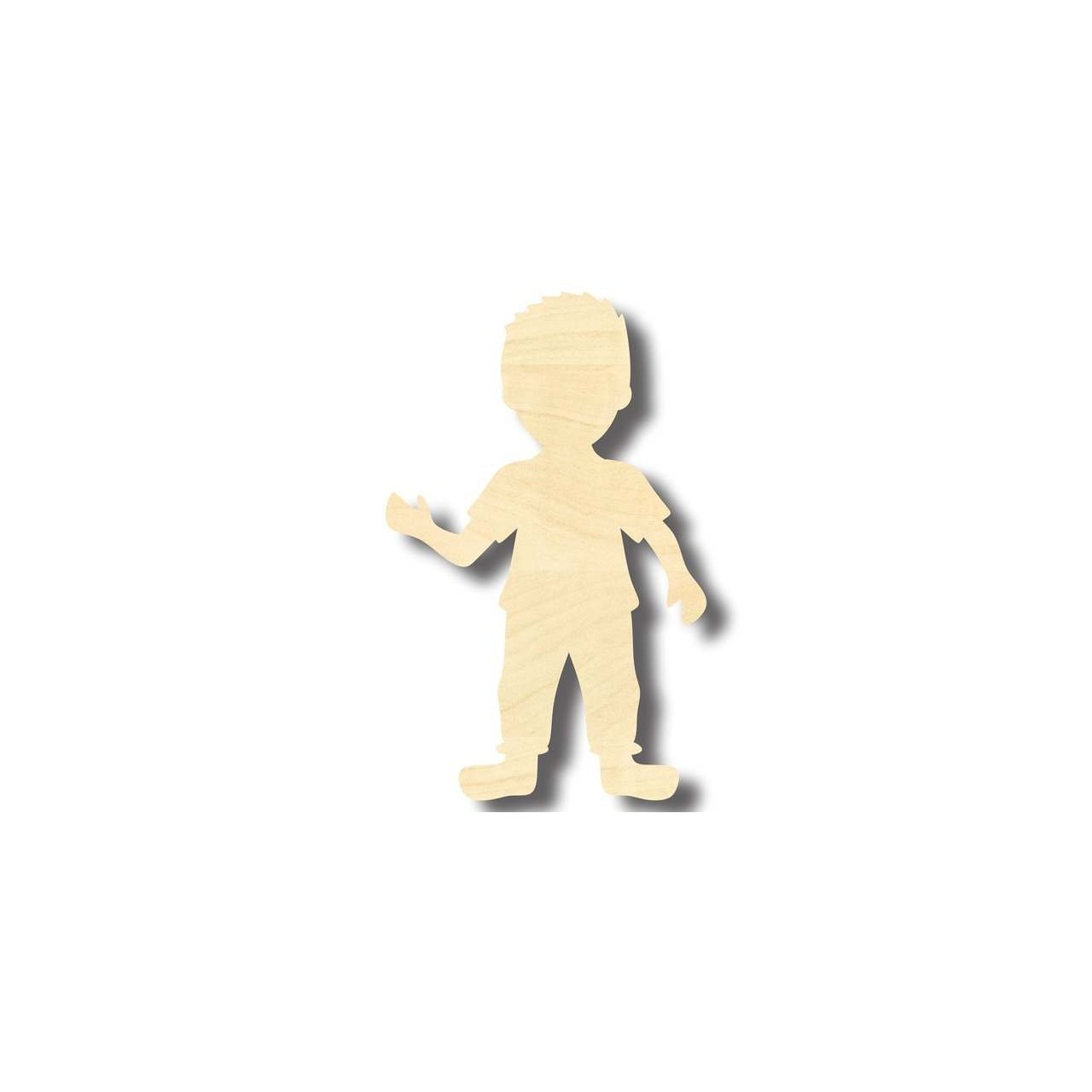 Unfinished Wood Boy Cut Out Shape - Room Decor - Craft - up to 46" DIY - NameSigns.com