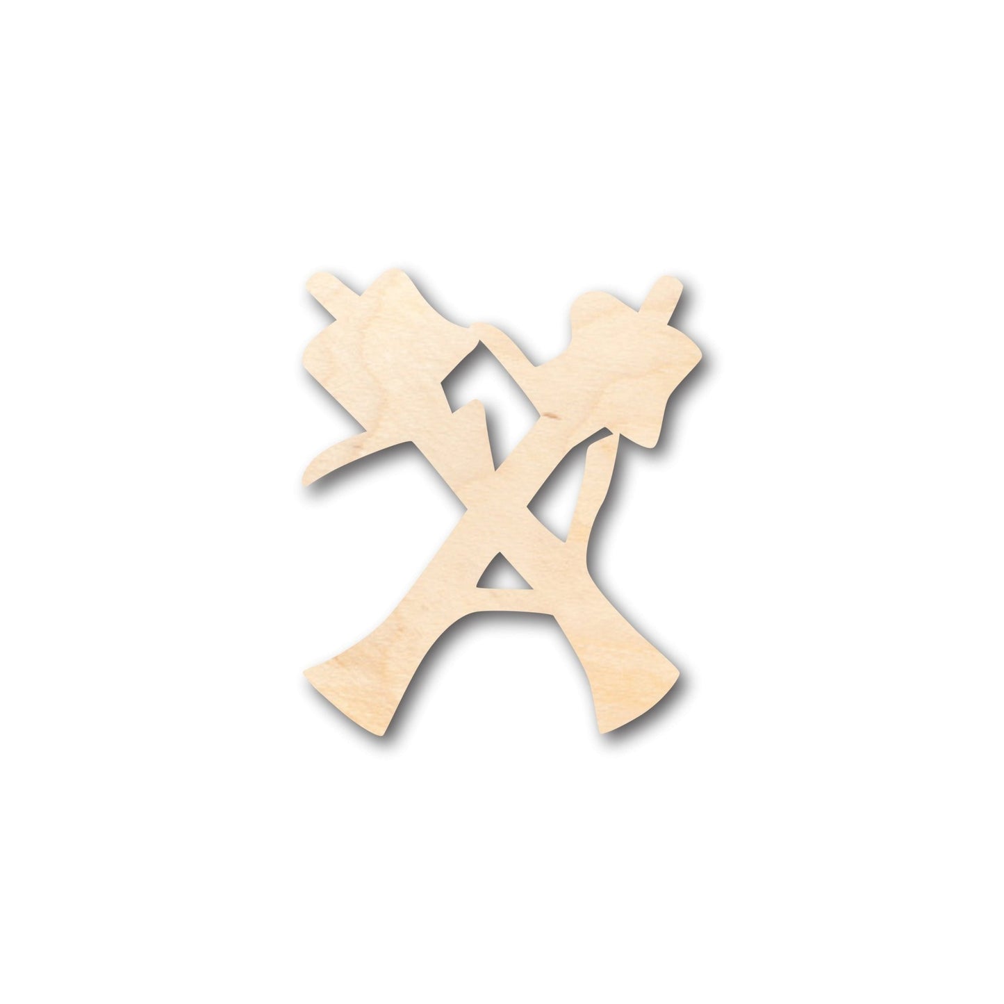 Unfinished Wood Branch Stick Smores Shape - Craft - up to 46" DIY - NameSigns.com