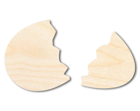 Unfinished Wood Broken Egg Shape - Easter Spring Craft - up to 46" DIY - NameSigns.com
