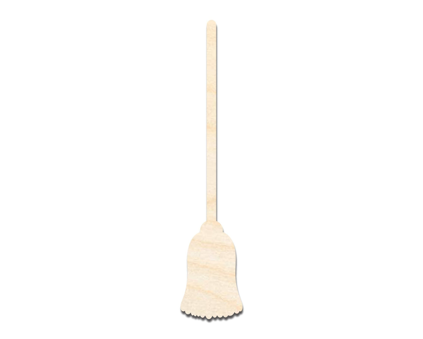 Unfinished Wood Broom Shape | Craft Cutout | up to 46" DIY - NameSigns.com