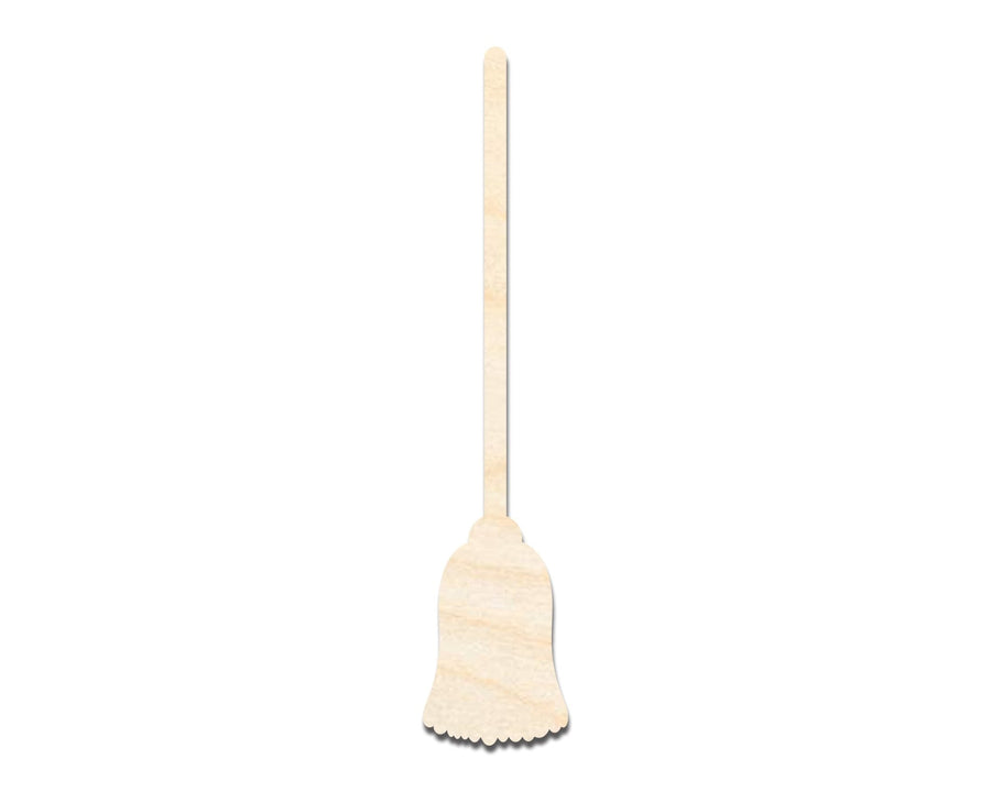 Unfinished Wood Broom Shape | Craft Cutout | up to 46" DIY - NameSigns.com