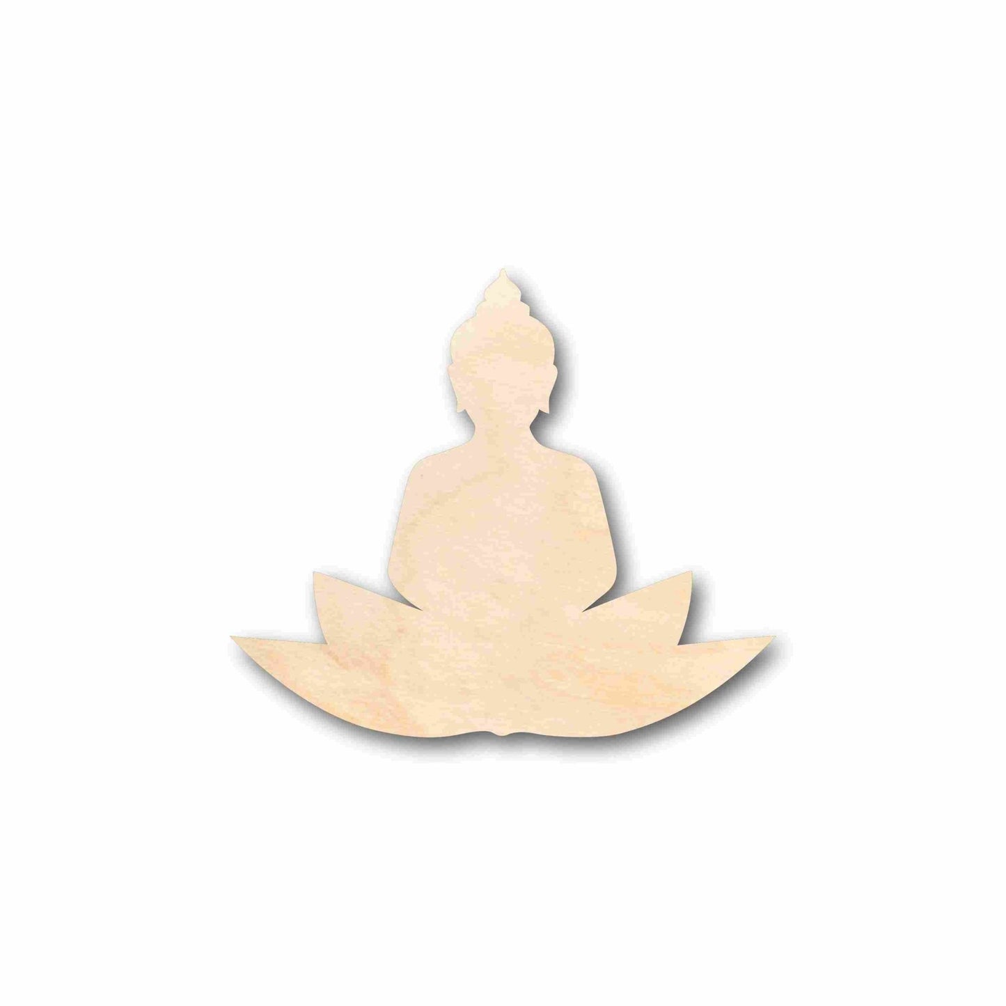 Unfinished Wood Buddha Silhouette - Craft - up to 46" DIY - NameSigns.com