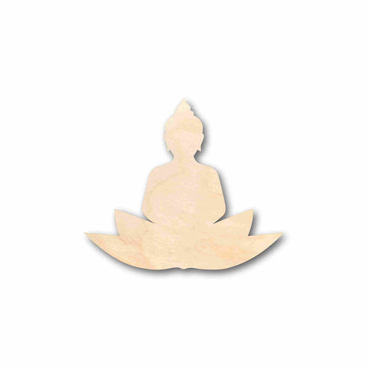Unfinished Wood Buddha Silhouette - Craft - up to 46" DIY - NameSigns.com