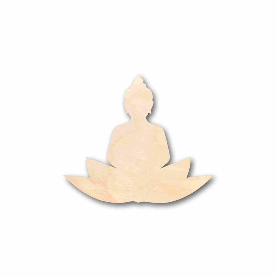 Unfinished Wood Buddha Silhouette - Craft - up to 46" DIY - NameSigns.com