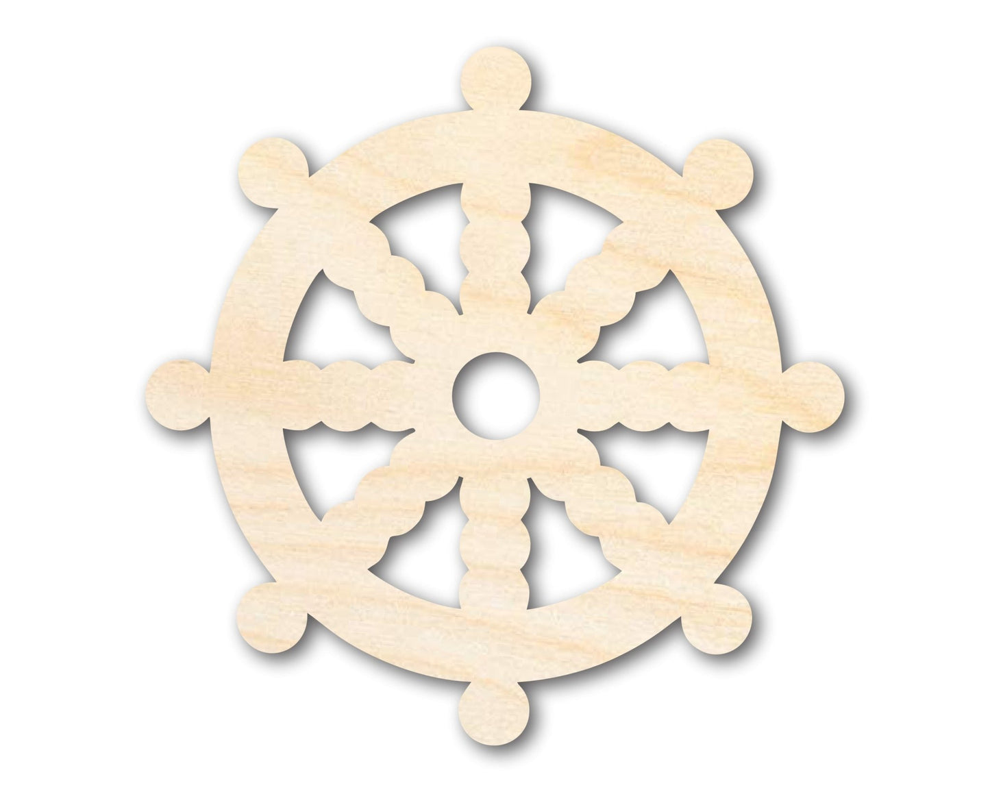 Unfinished Wood Buddhism Symbol Shape | DIY Craft Cutout | up to 46" DIY - NameSigns.com
