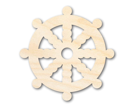 Unfinished Wood Buddhism Symbol Shape | DIY Craft Cutout | up to 46" DIY - NameSigns.com