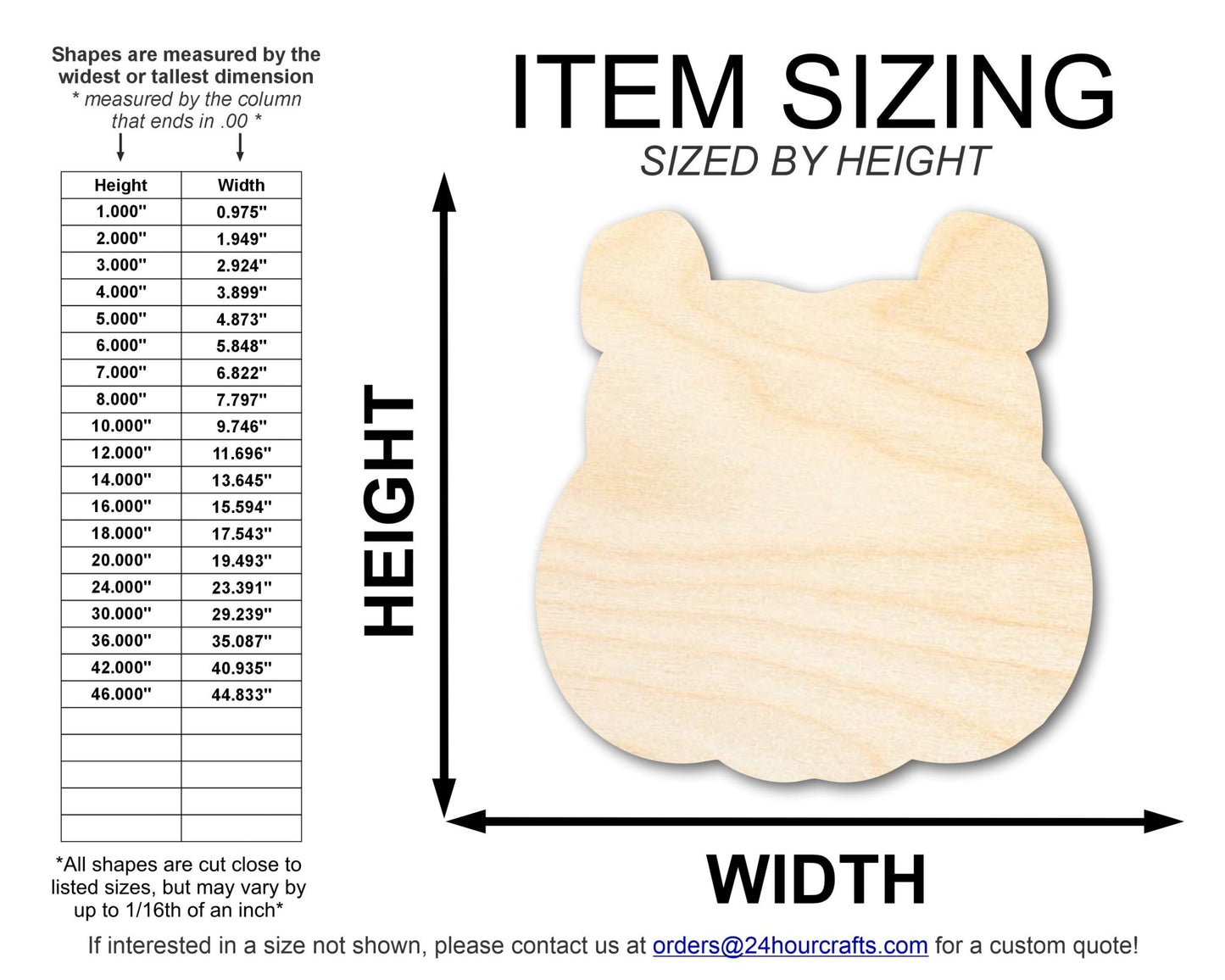Unfinished Wood Bulldog Mascot Shape | DIY Craft Cutout | up to 46" DIY - NameSigns.com