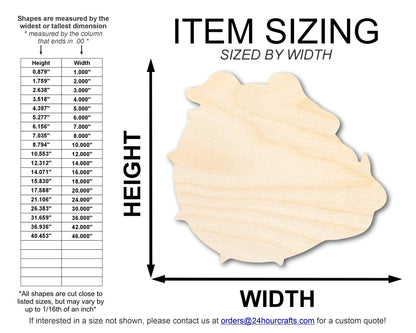 Unfinished Wood Bulldog Mascot Shape | DIY Craft Cutout | up to 46" DIY - NameSigns.com