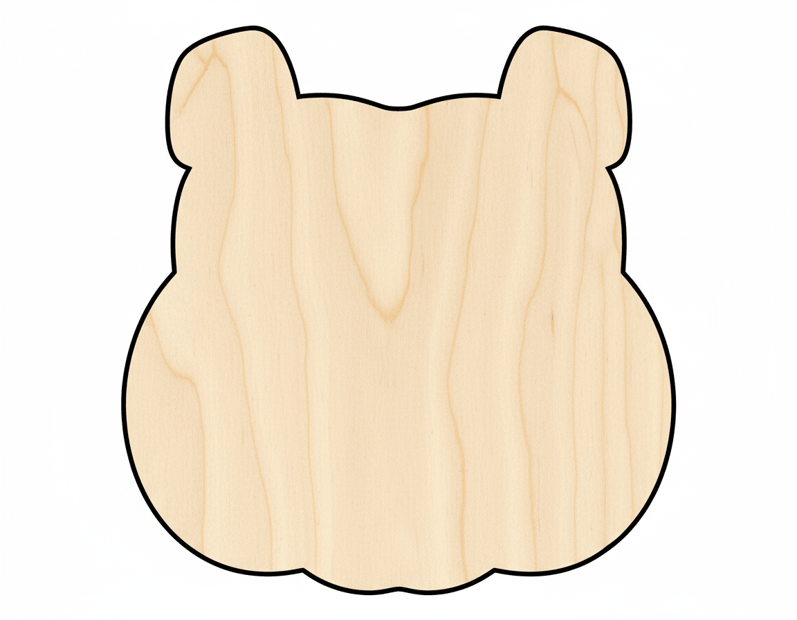 Unfinished Wood Bulldog Mascot Shape | DIY Craft Cutout | up to 46" DIY - NameSigns.com