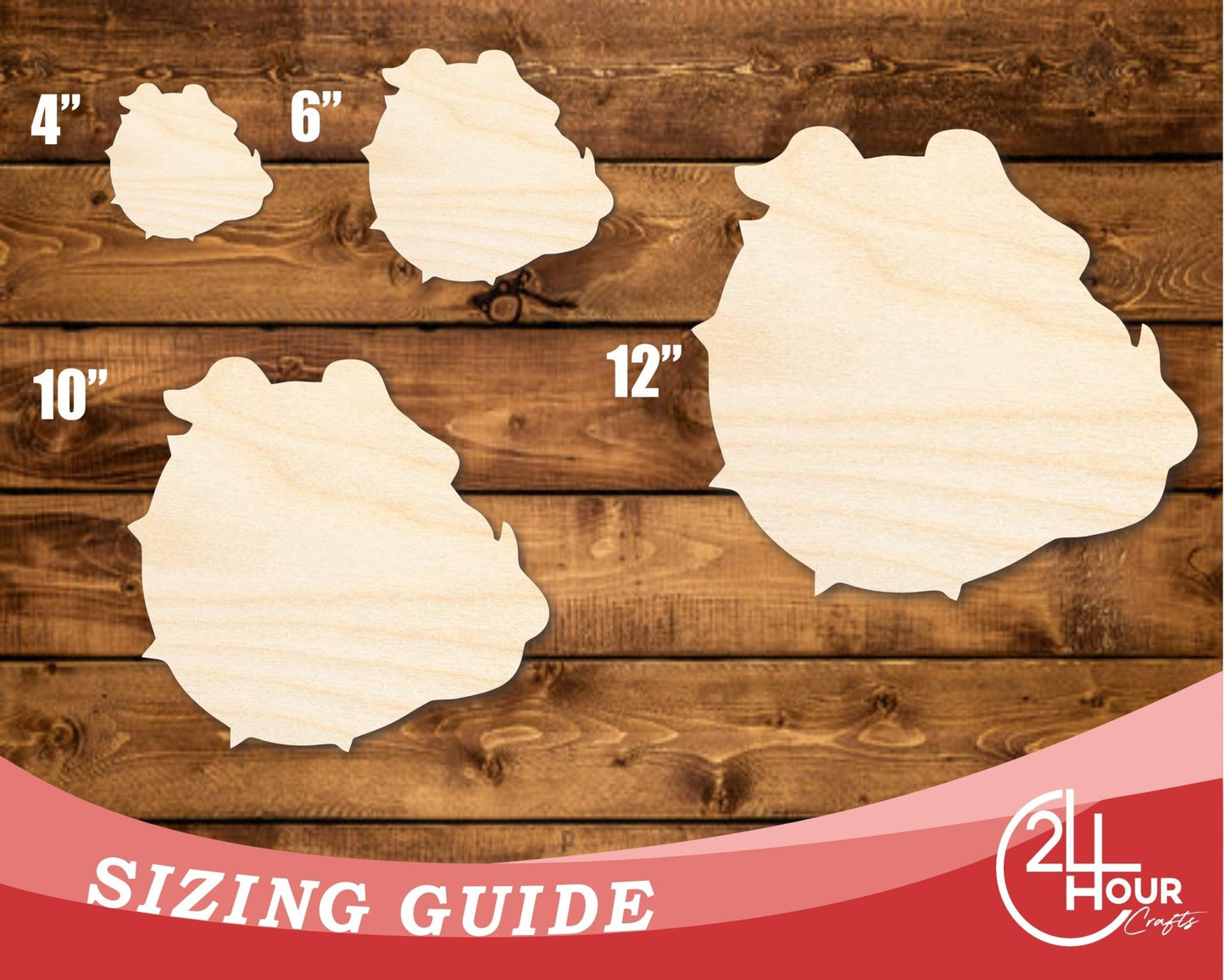 Unfinished Wood Bulldog Mascot Shape | DIY Craft Cutout | up to 46" DIY - NameSigns.com