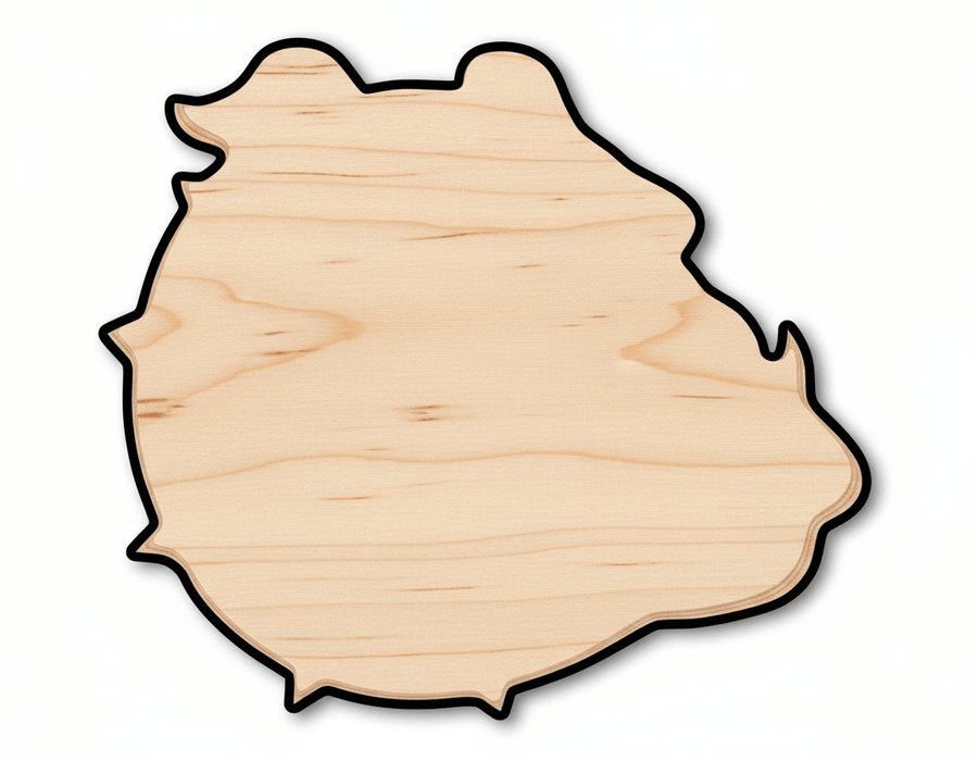 Unfinished Wood Bulldog Mascot Shape | DIY Craft Cutout | up to 46" DIY - NameSigns.com