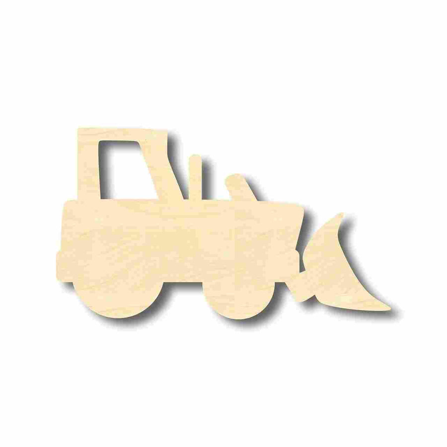Unfinished Wood Bulldozer Shape - Craft - up to 46" DIY - NameSigns.com