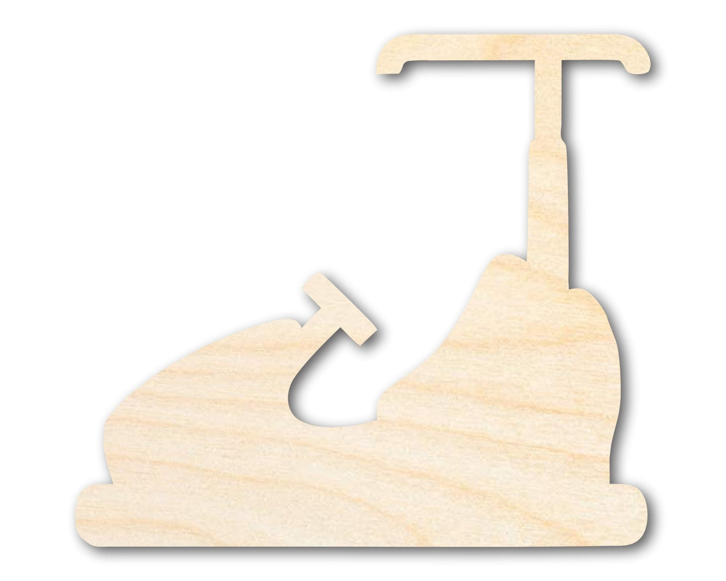 Unfinished Wood Bumper Car Shape | Amusement Park Ride Silhouette | Craft Cutout | up to 46" DIY - NameSigns.com