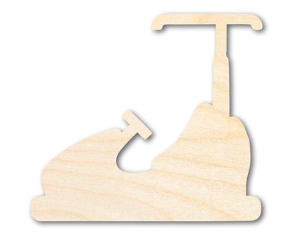 Unfinished Wood Bumper Car Shape | Amusement Park Ride Silhouette | Craft Cutout | up to 46" DIY - NameSigns.com