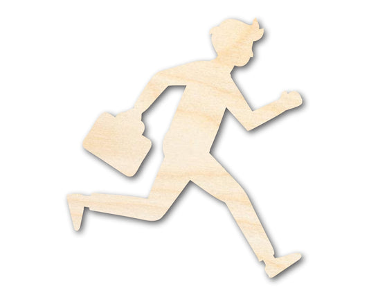 Unfinished Wood Business Man Shape | DIY Craft Cutout | up to 46" DIY - NameSigns.com